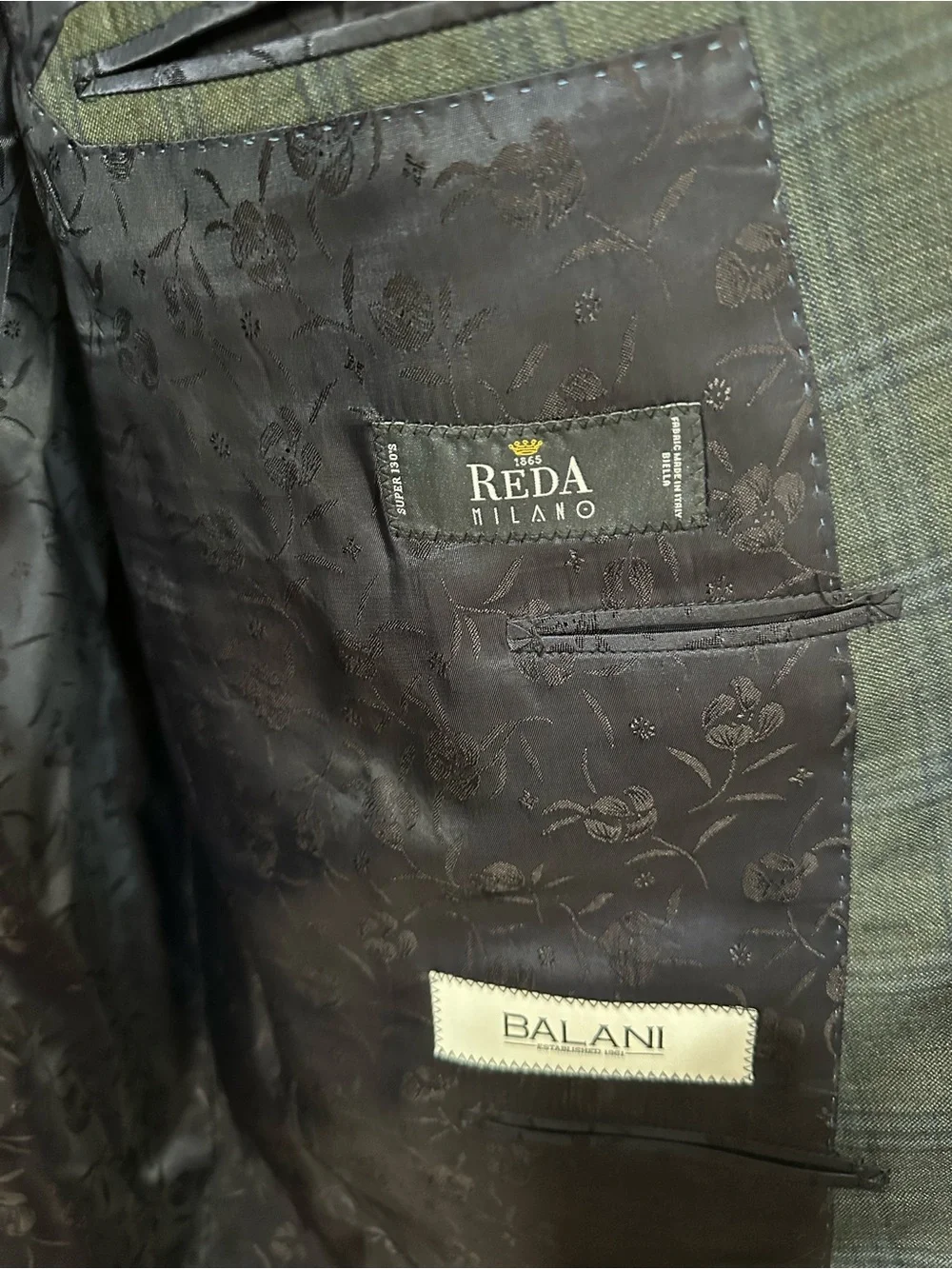 Balani reda Milan custom suit coat